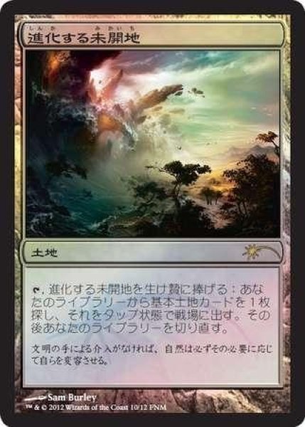 画像1: 【JPN/PRM/FOIL★】進化する未開地/Evolving Wilds【FNM】 (1)