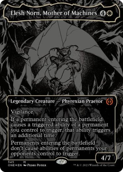 画像1: 【ENG/ONE-BF/オイルスリック・FOIL★】機械の母、エリシュ・ノーン/Elesh Norn, Mother of Machines [白] 『M』 (1)