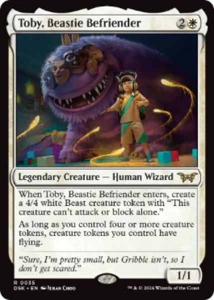 画像1: 【ENG/DSK】けだものの友、トビー/Toby, Beastie Befriender  [白] 『R』 (1)