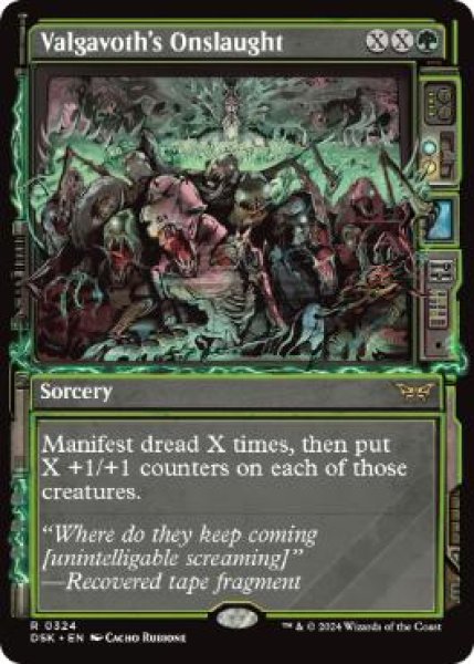 画像1: 【ENG/DSK-BF】ヴァルガヴォスの猛攻/Valgavoth's Onslaught  [緑] 『R』【ショーケース】 (1)