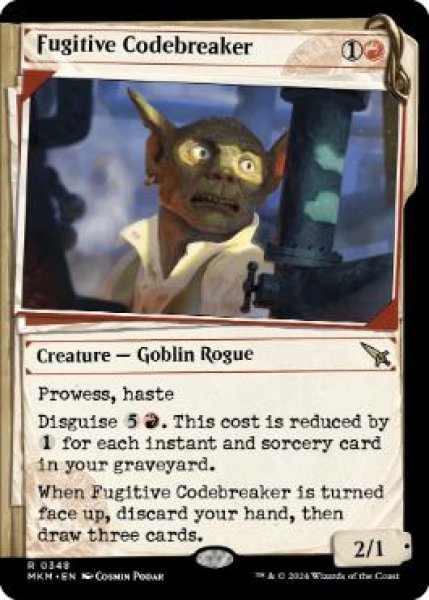 画像1: 【ENG/MKM-BF】逃走する暗号破り/Fugitive Codebreaker [赤] 『R』【ショーケース】 (1)