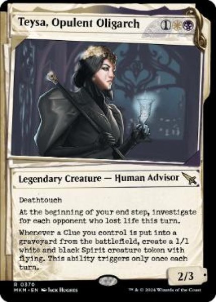 画像1: 【ENG/MKM-BF/FOIL★】華やかな支配者、テイサ/Teysa, Opulent Oligarch [マルチ] 『R』【ショーケース・捜査ファイル】 (1)