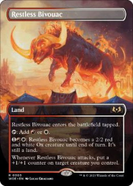 画像1: 【ENG/WOE-BF】眠らずの露営/Restless Bivouac [土地] 『R』【ボーダーレス】 (1)