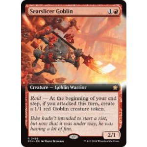 画像: 【ENG/FDN-BF】焦がし切りのゴブリン/Searslicer Goblin  [赤] 『R』【拡張アート】