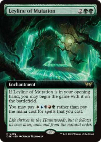 画像1: 【ENG/DSK-BF】変異の力線/Leyline of Mutation  [緑] 『R』【拡張アート】 (1)