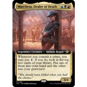 画像: 【ENG/OTJ-BF/Foil★】死のディーラー、マルチェッサ/Marchesa, Dealer of Death [マルチ] 『R』【拡張アート】