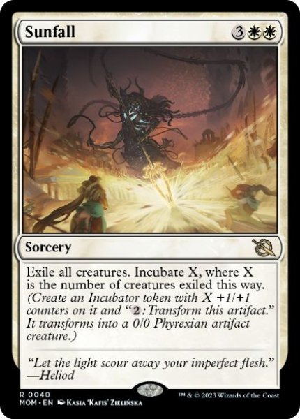 画像1: 【ENG/MOM/FOIL★】太陽降下/Sunfall [白] 『R』 (1)