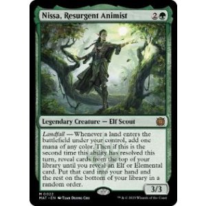 画像: 【ENG/MAT】復活した精霊信者、ニッサ/Nissa, Resurgent Animist [緑] 『M』