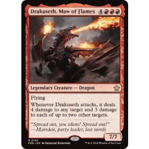 画像: 【ENG/FDN】炎の大口、ドラクセス/Drakuseth, Maw of Flames  [赤] 『R』