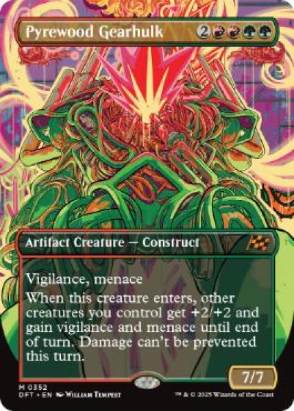 画像1: 【ENG/DFT-BF】葬薪の機械巨人/Pyrewood Gearhulk [マルチ] 『M』【ボーダーレス】 (1)
