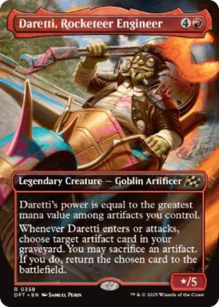 画像1: 【ENG/DFT-BF】ロケッティアの技師、ダレッティ/Daretti, Rocketeer Engineer [赤] 『R』【ボーダーレス】 (1)