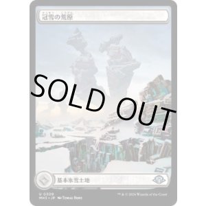 画像: 【JPN/MH3-BF/FOIL★】冠雪の荒地/Snow-Covered Wastes【フルアート】