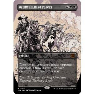 画像: 【ENG/OTP/テクスチャー・Foil★】圧倒的武力/Overwhelming Forces [黒] 『M』【ボーダーレス】