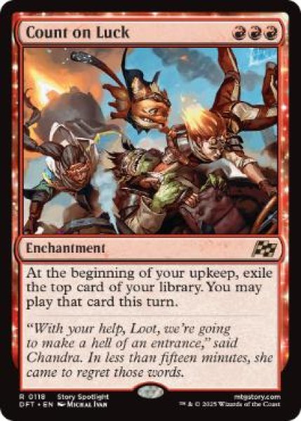 画像1: 【ENG/DFT】運任せ/Count on Luck [赤] 『R』 (1)