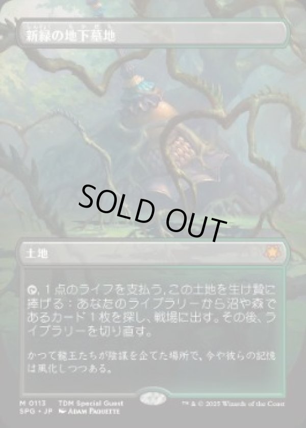 画像1: 【JPN/SPG】新緑の地下墓地/Verdant Catacombs [土地] 『M』