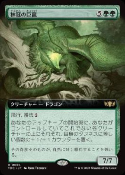 画像1: 【JPN/TDC】林冠の巨龍/Canopy Gargantuan【拡張アート】 (1)