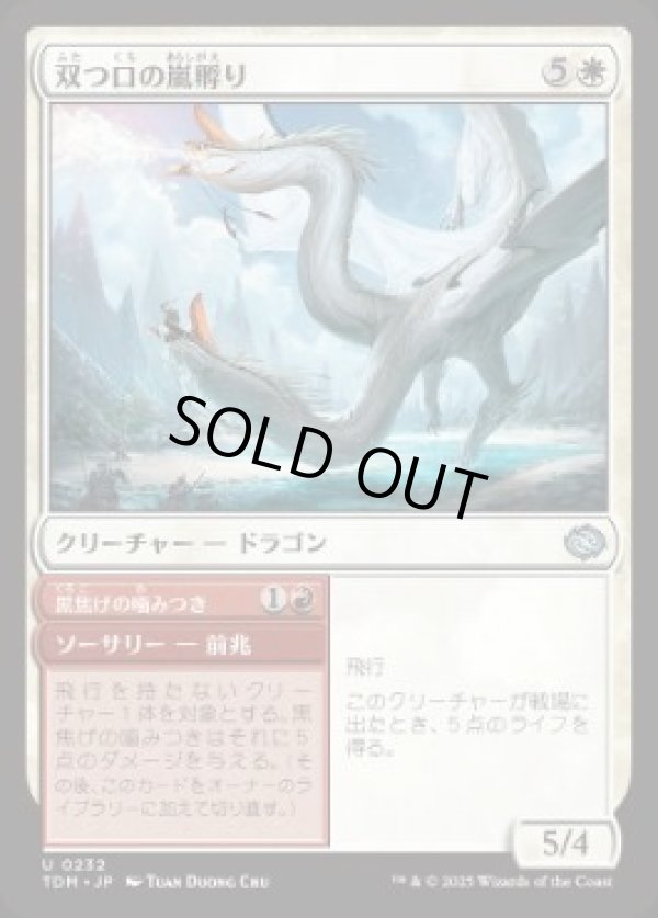 画像1: 【JPN/TDM/FOIL★】双つ口の嵐孵り/Twinmaw Stormbrood [白] 『U』