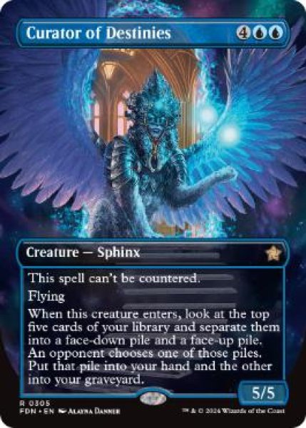 画像1: 【ENG/FDN-BF】運命の管理者/Curator of Destinies  [青] 『R』【ボーダーレス】 (1)