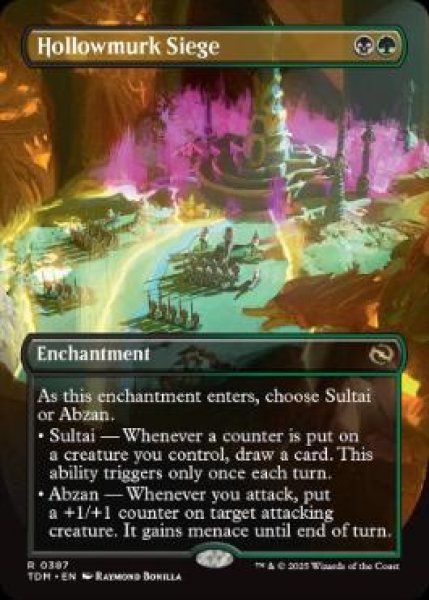 画像1: 【ENG/TDM-BF】漆黒洞穴の包囲/Hollowmurk Siege [マルチ] 『R』【ボーダーレス】 (1)