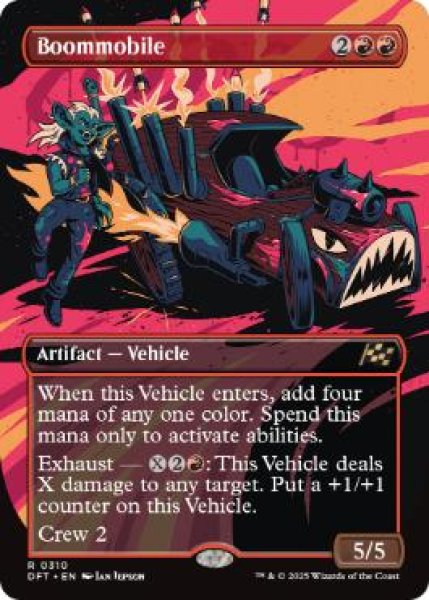 画像1: 【ENG/DFT-BF】爆弾車/Boommobile [赤] 『R』【ボーダーレス】 (1)