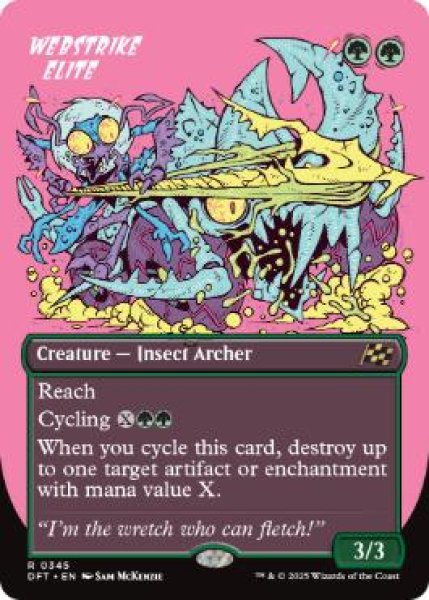 画像1: 【ENG/DFT-BF】網撃の精鋭/Webstrike Elite [緑] 『R』【ボーダーレス】 (1)