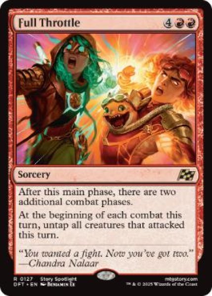 画像1: 【ENG/DFT/FOIL★】フルスロットル/Full Throttle [赤] 『R』 (1)