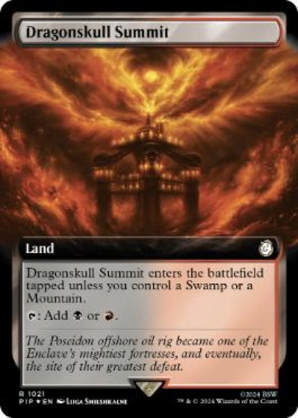 画像1: 【ENG/PIP-BF/サージ・FOIL★】竜髑髏の山頂/Dragonskull Summit【拡張アート】 (1)