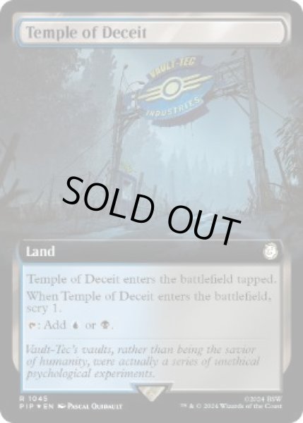 画像1: 【ENG/PIP-BF/サージ・FOIL★】欺瞞の神殿/Temple of Deceit【拡張アート】 (1)