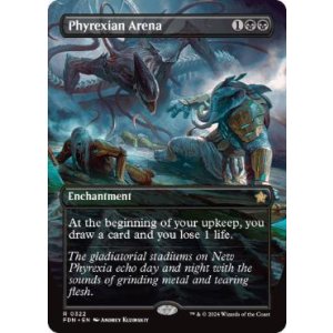 画像: 【ENG/FDN-BF】ファイレクシアの闘技場/Phyrexian Arena  [黒] 『R』【ボーダーレス】