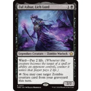画像: 【ENG/FDN/FOIL★】死者の王、ザル・アシュール/Zul Ashur, Lich Lord  [黒] 『R』
