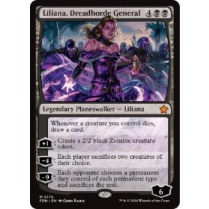 画像: 【ENG/FDN】戦慄衆の将軍、リリアナ/Liliana, Dreadhorde General  [黒] 『M』