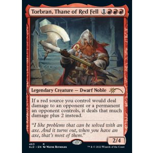 画像: 【ENG/SLD/FOIL★】朱地洞の族長、トーブラン/Torbran, Thane of Red Fell