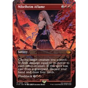 画像: 【ENG/FIN-BF】燃え上がるニブルヘイム/Nibelheim Aflame [赤] 『M』【ボーダーレス】