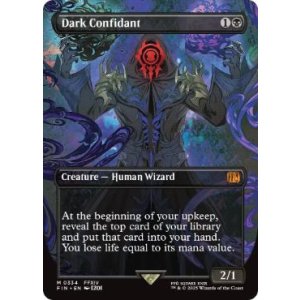 画像: 【ENG/FIN-BF/FOIL★】闇の腹心/Dark Confidant [黒] 『M』【ボーダーレス】