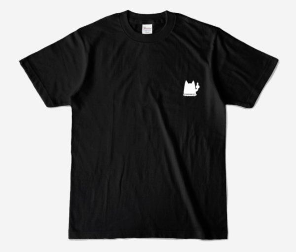 画像1: オリジナルTシャツ　黒地ワンポイントつまりくん　Lサイズ (1)