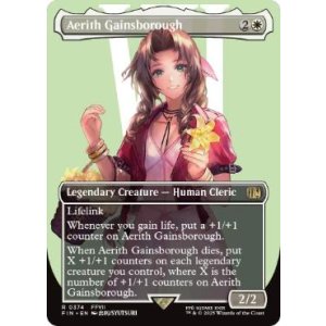 画像: 【ENG/FIN-BF/FOIL★】エアリス・ゲインズブール/Aerith Gainsborough [白] 『R』【ボーダーレス】