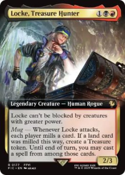 画像1: 【ENG/FIC】トレジャーハンター、ロック/Locke, Treasure Hunter【拡張アート】 (1)