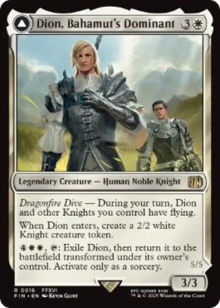 画像1: 【ENG/FIN】バハムートのドミナント、ディオン/Dion, Bahamut's Dominant [白] 『R』 (1)