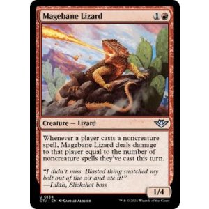 画像: 【ENG/OTJ】魔道士封じのトカゲ/Magebane Lizard [赤] 『U』