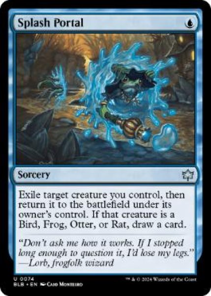 画像1: 【ENG/BLB】水飛沫の門/Splash Portal  [青]『U』 (1)