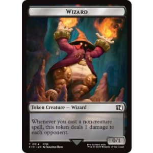 画像: 【ENG/FIN/FOIL★】ウィザード+鳥トークン/Wizard+Bird Token【014/016】