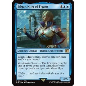 画像: 【ENG/FIN/FOIL★】フィガロの国王、エドガー/Edgar, King of Figaro [青] 『R』