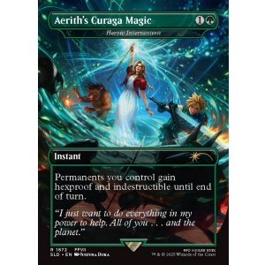 画像: 【ENG/SLD】エアリスの魔法「ケアルガ」/Aerith's Curaga Magic 英雄的介入/Heroic Intervention『ボーダーレス』