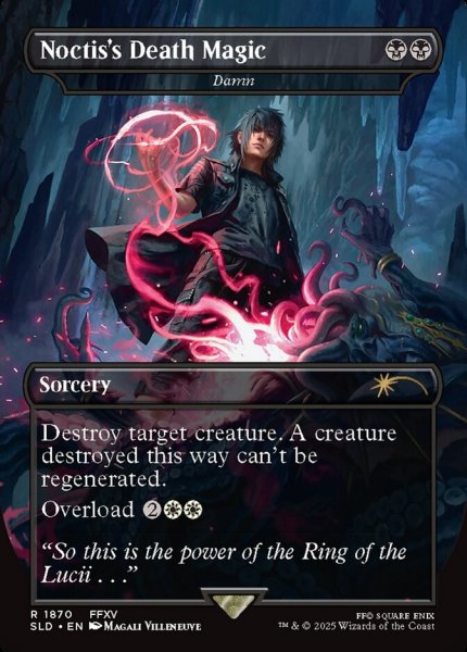 画像1: 【ENG/SLD/FOIL★】滅ぼし/Damn【ノクティスの魔法「デス」】 (1)