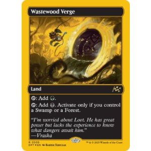 画像: 【ENG/DFT-BF/ファーストプレイス・FOIL★】ウェイストウッドの境界/Wastewood Verge [土地] 『R』