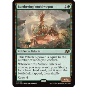 画像: 【ENG/DFT/FOIL★】重厚な世界踏破車/Lumbering Worldwagon [緑] 『R』
