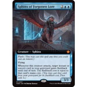 画像: 【ENG/FDN-BF/FOIL★】忘れ去られし伝承のスフィンクス/Sphinx of Forgotten Lore  [青] 『M』【拡張アート】