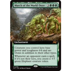 画像: 【ENG/DFT-BF/FOIL★】世界軟泥の進撃/March of the World Ooze [緑] 『M』【拡張アート】