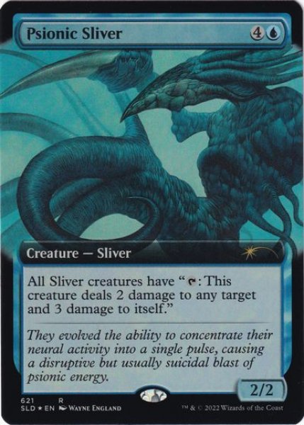 画像1: 【ENG/SLD/FOIL★】心霊スリヴァー/Psionic Sliver (1)