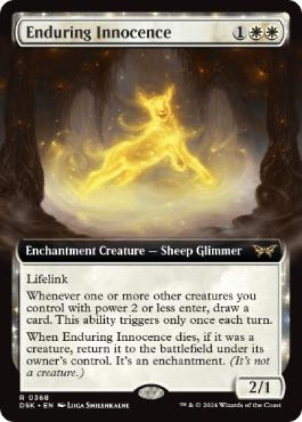 画像1: 【ENG/DSK-BF/FOIL★】永劫の無垢/Enduring Innocence  [白] 『R』【拡張アート】 (1)